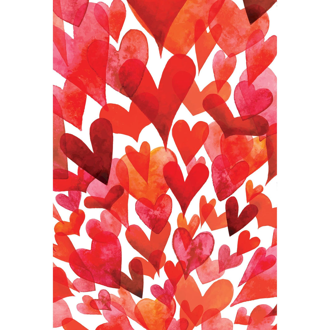 Burst Of Hearts Valentine's Card