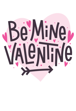Be Mine Valentine Valentine's Card