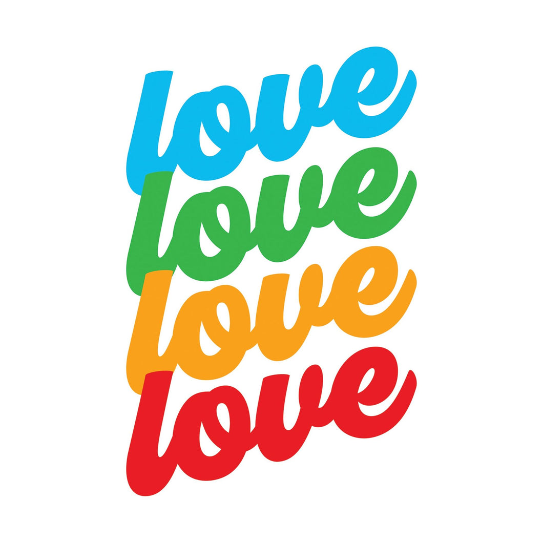 Rainbow Love Valentine's Card