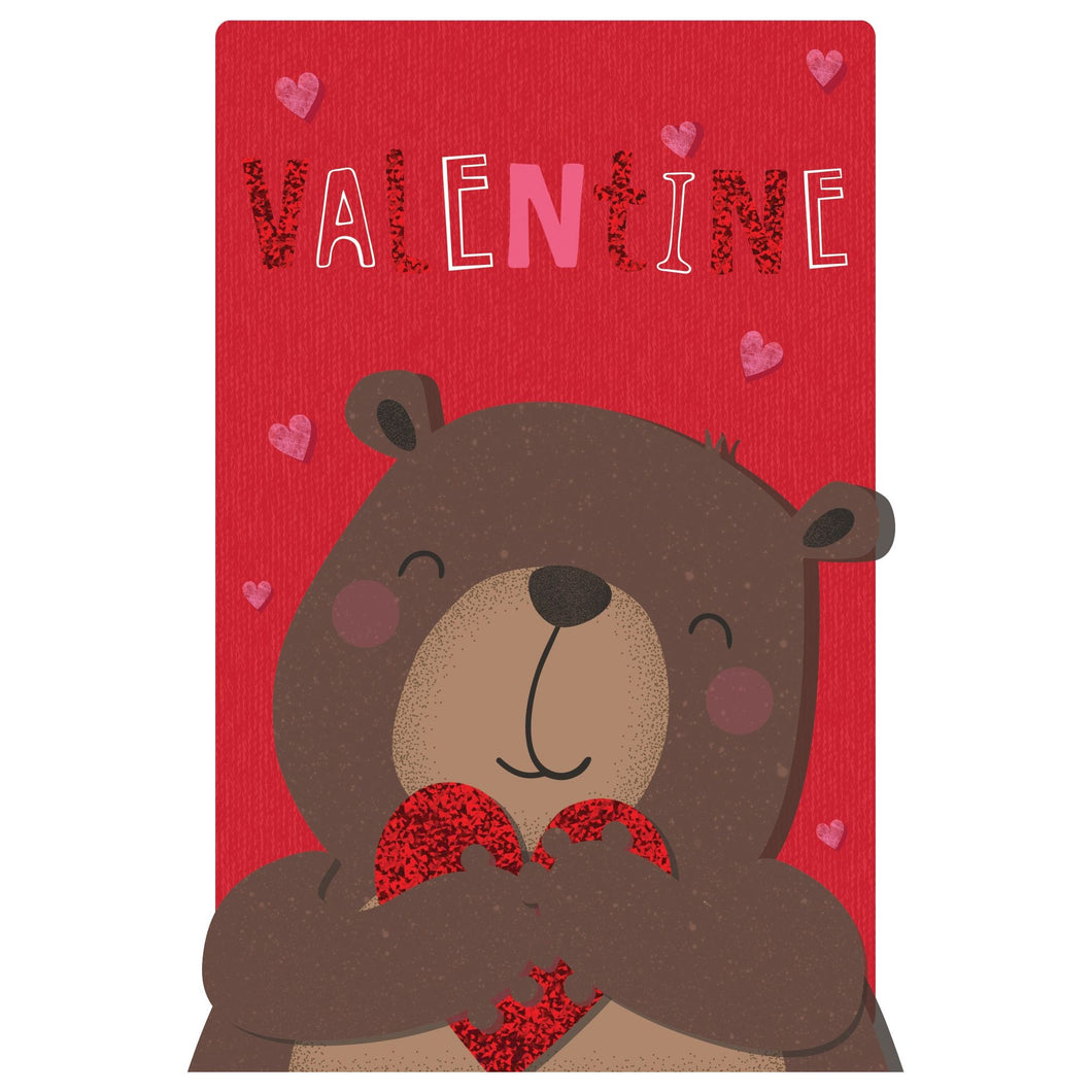 Beary Much Valentine's Card