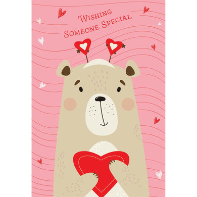 Cute Bear Heart Valentine's Card For Someone Special