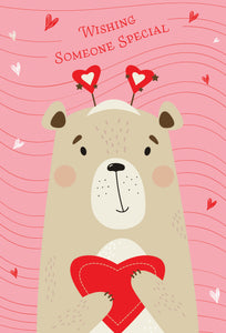 Cute Bear Heart Valentine's Card For Someone Special