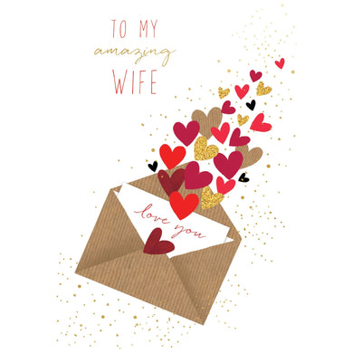 Heart Envelope Valentine's Card Wife
