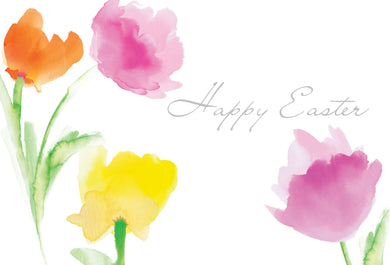 Easter Card Religious Watercolor Flowers Heavens - Cardmore