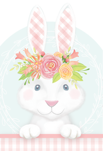Flower Crown Rabbit Easter Card - Cardmore