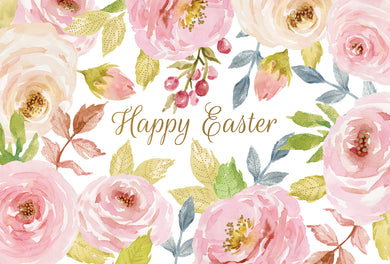Muted Watercolor Floral Easter Card Religious - Cardmore