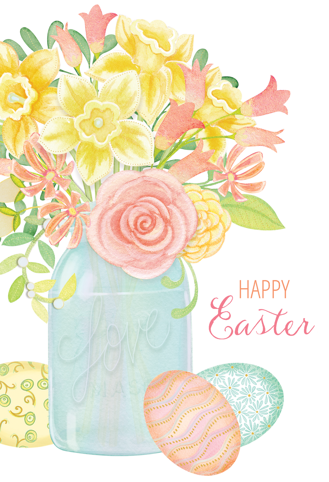 Easter Mason Jar Easter Card - Cardmore