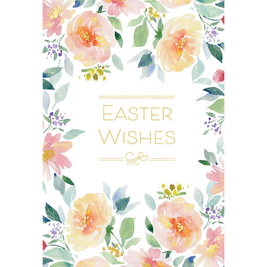 Painted Flowers Easter Card - Cardmore