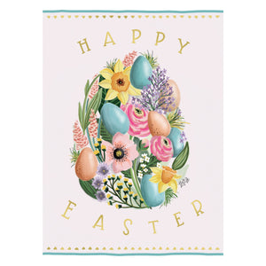 Floral Egg Easter Card - Cardmore