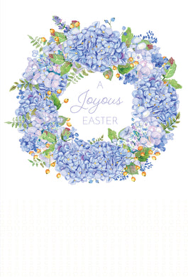Hydrangea Wreath Easter Card - Cardmore