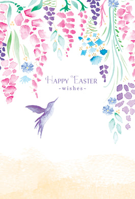 Hummingbird Vines Easter Card