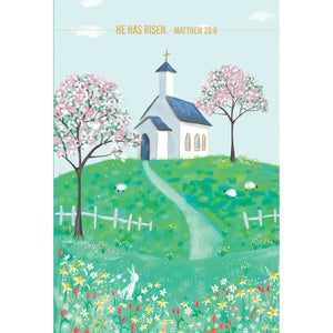 Spring Church Easter Card Religious