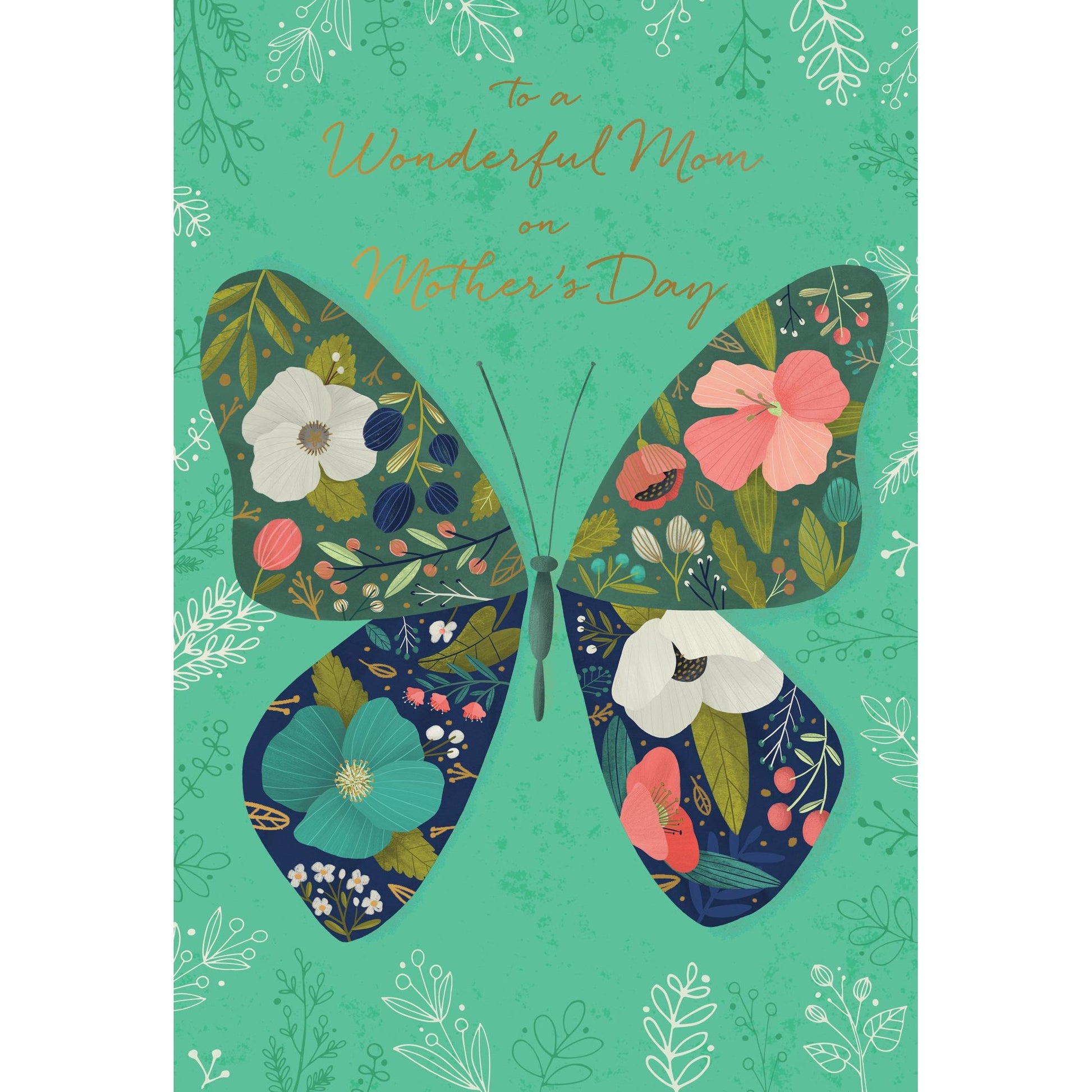 Floral Butterfly Wings Mother's Day Card - Cardmore