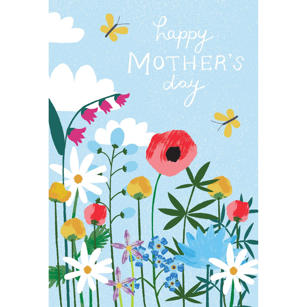 Blue Sky Wildflowers Mother's Day Card - Cardmore