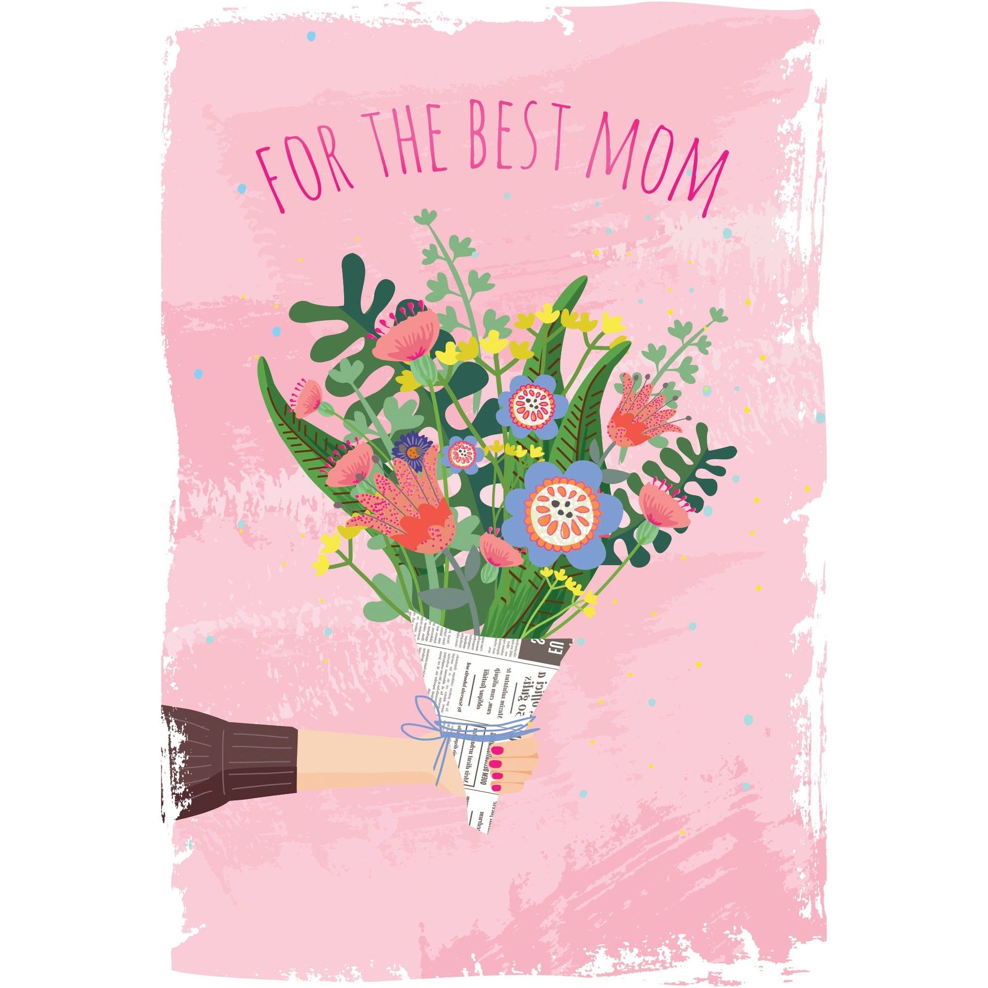 Hands Holding Flowers Mother's Day Card - Cardmore