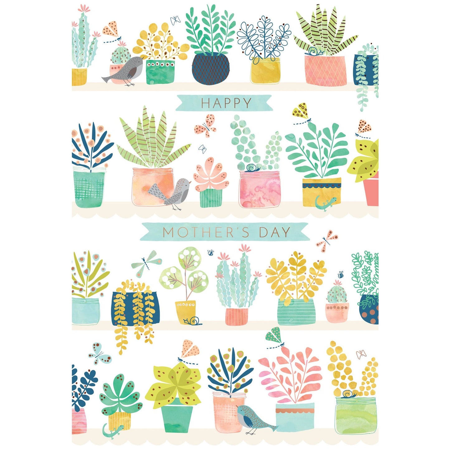 Garden Of Planters Mother's Day Card From Us