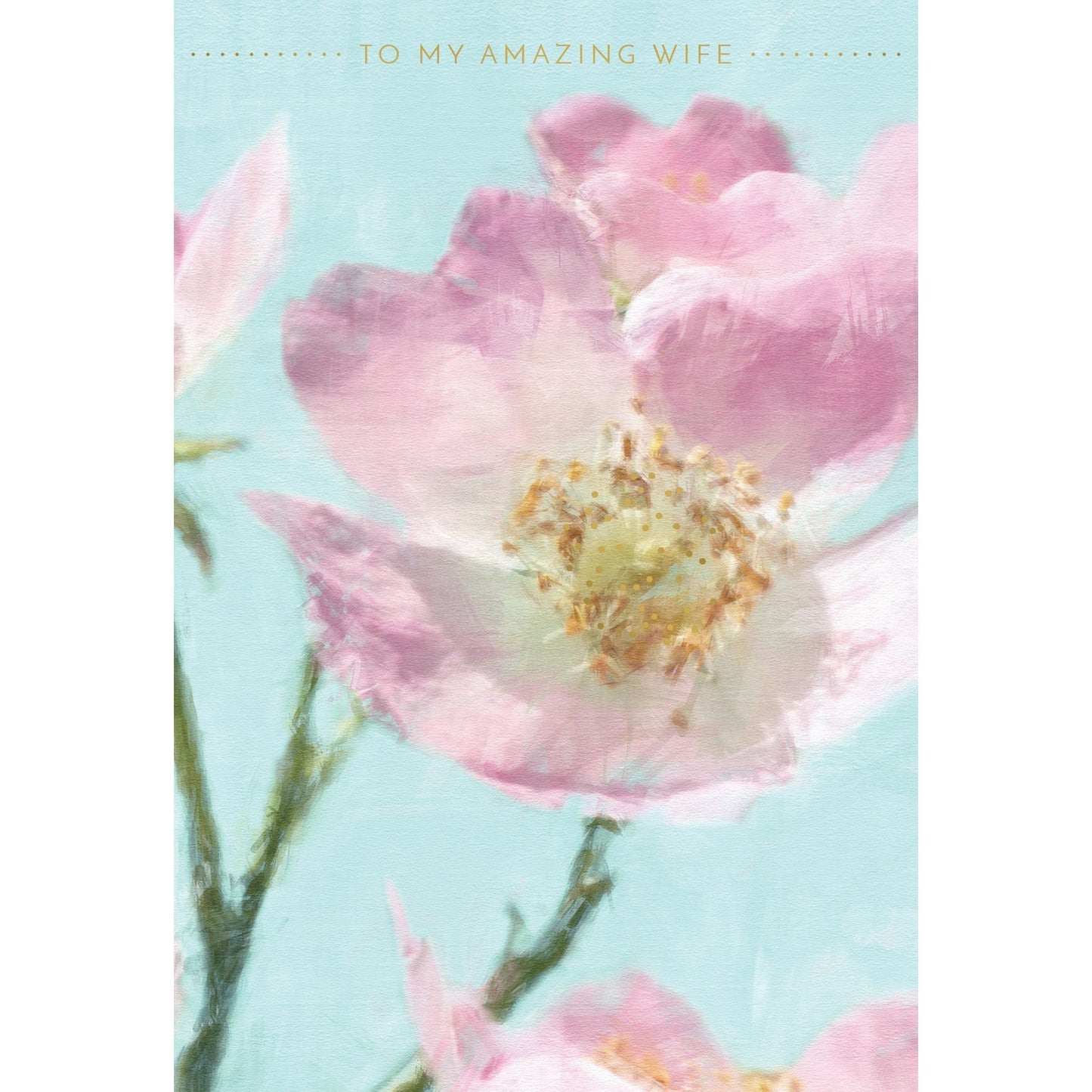 Dog Rose Mother's Day Card Wife - Cardmore