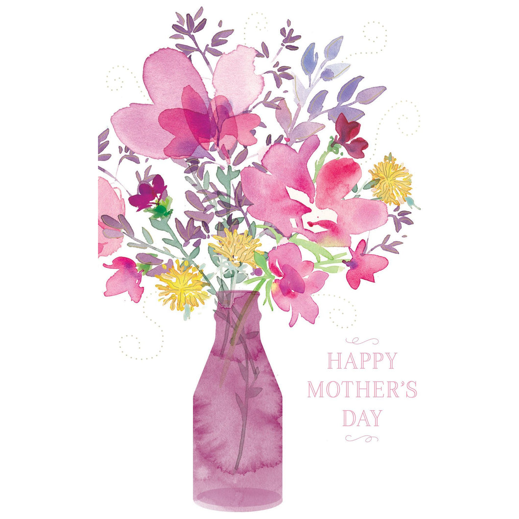 Glass Vase Mother's Day Card