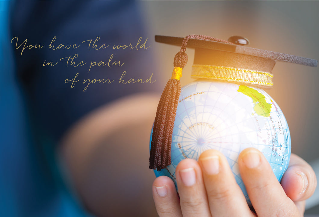 World In Your Hand Graduation Card - Cardmore