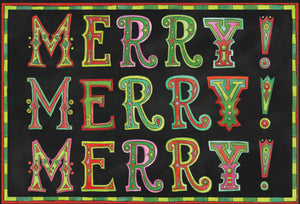 Merry! Merry! Merry! Christmas Card