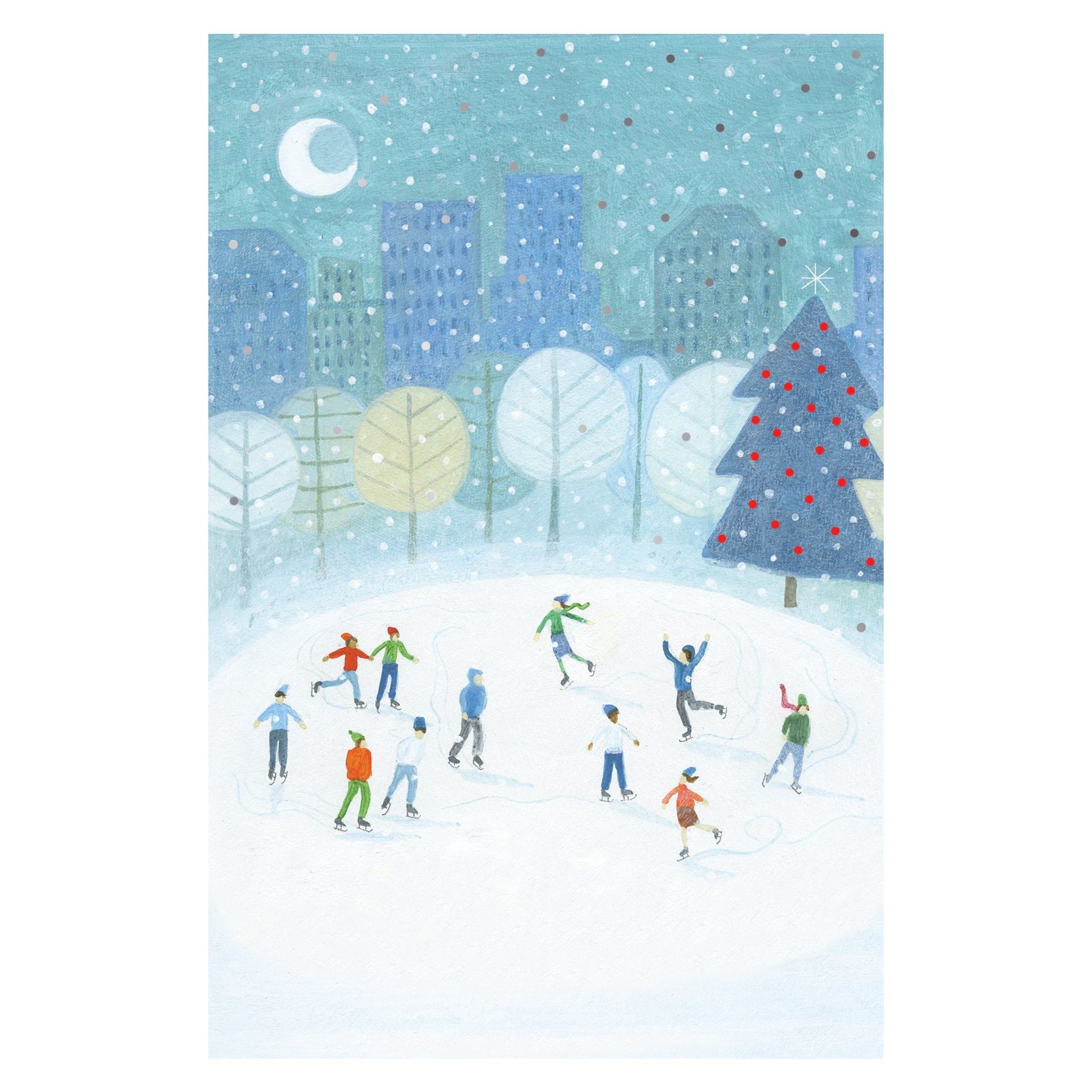 Ice Skating - Christmas Card - Cardmore