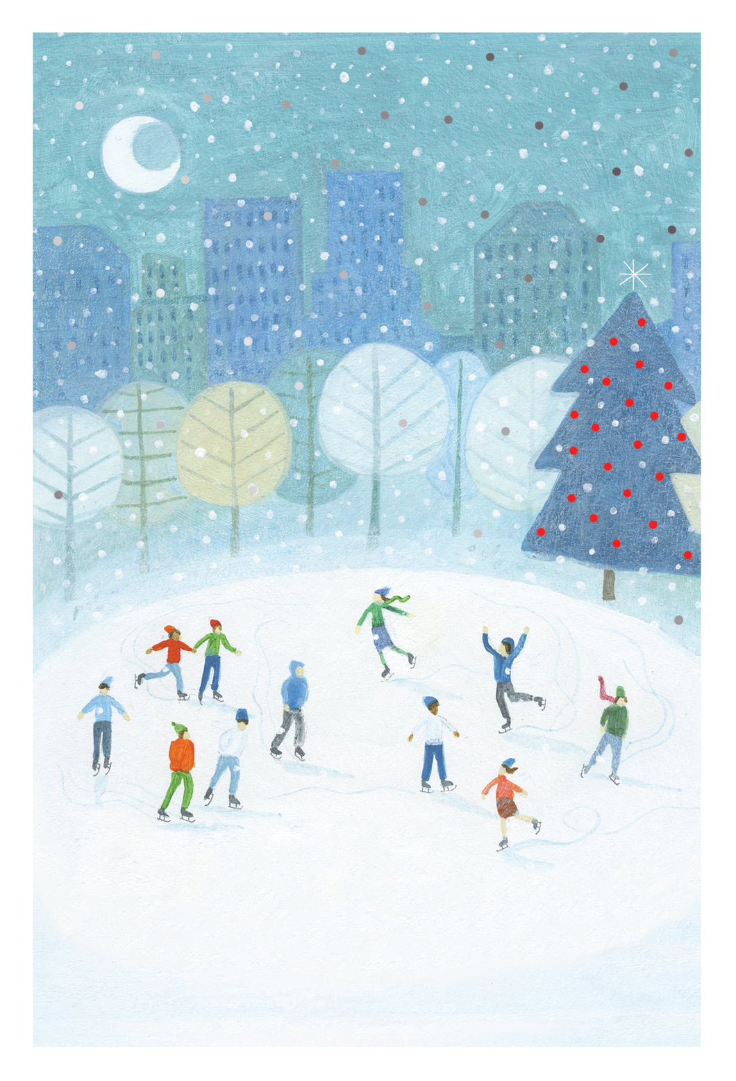Ice Skating - Christmas Card - Cardmore