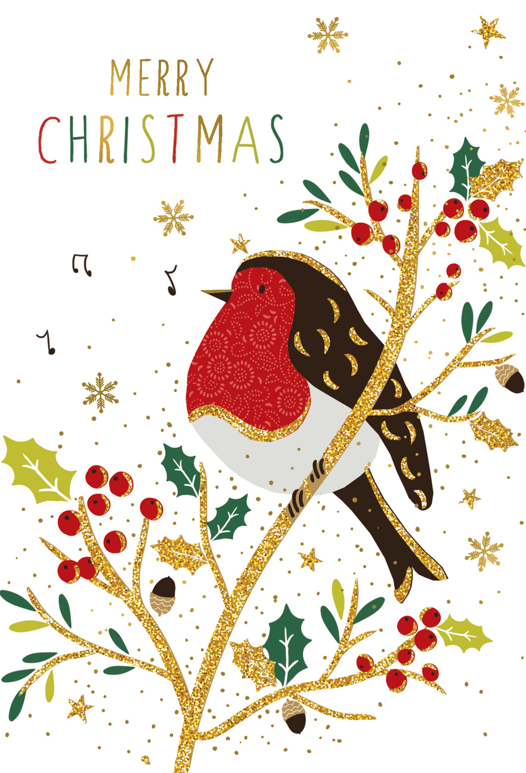 Christmas Robin Christmas Card Sara Miller - Cardmore