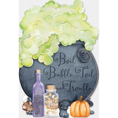 Cauldron Halloween Card Siennas Garden