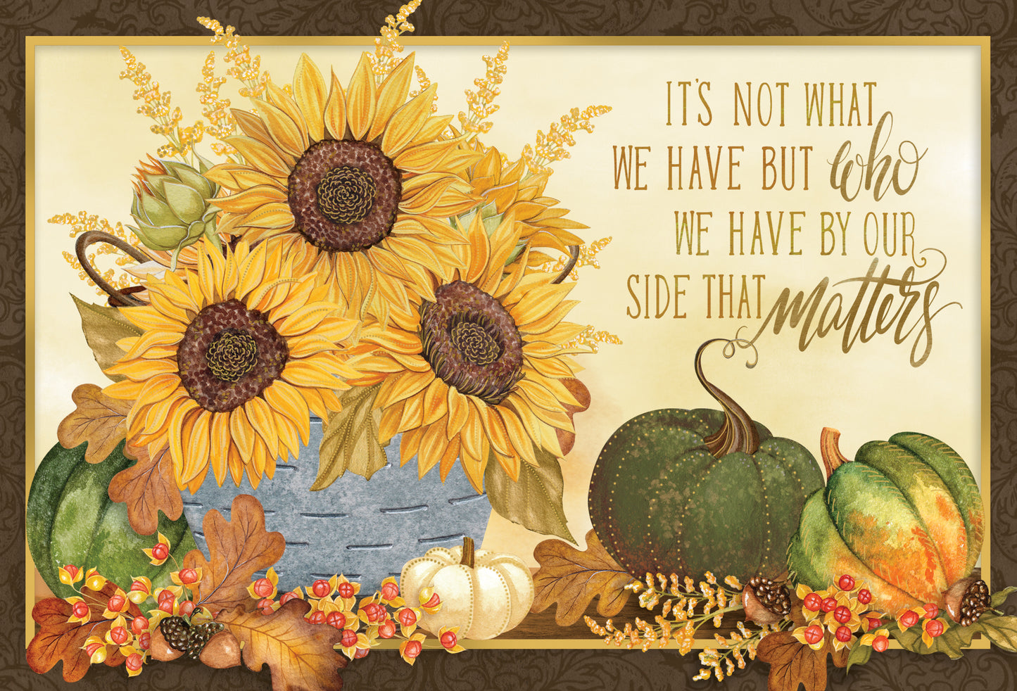 Sunflower Bouquet Thanksgiving Card - Cardmore