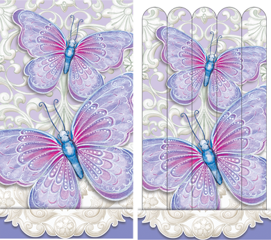 Purple Butterfly Emery board - Sienna's Garden - Cardmore