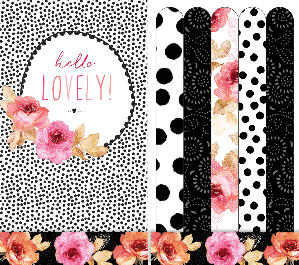 Hello Lovely - Emery boards - Sara Miller - Cardmore