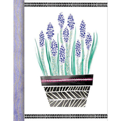 Hyacinth Planter Purse Pad With Pen