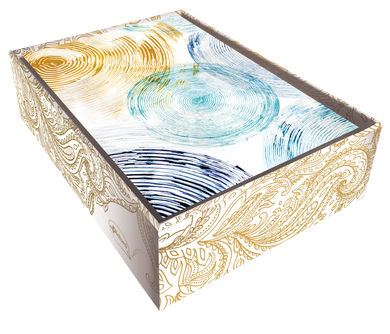 Circle Blues Blank Boxed Notes - Cardmore