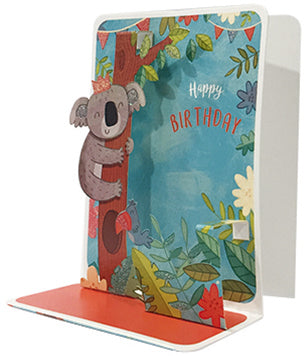 Koala Birthday Pop-up Small 3D Card - Cardmore