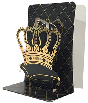 Crown Pop-up Small 3D Card - Cardmore