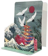 Pictura Cranes small pop-up card featuring intricate paper cranes design, perfect for greeting or special occasions.