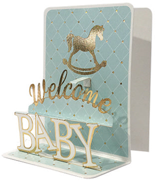 Rocker Baby Pop-up Small 3D Card - Cardmore