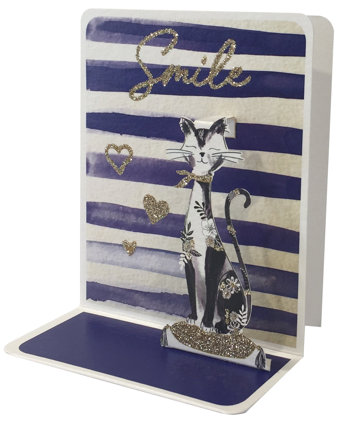 Smile Cat Pop-up Small 3D Card - Cardmore
