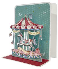 Carousel Birthday Pop-up Small 3D Card - Cardmore
