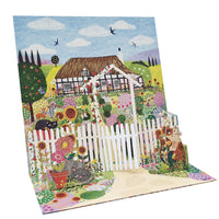 House & Cats Pop-up Large 3D Card