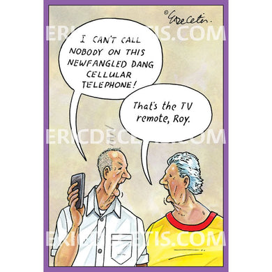 Birthday Card Eric Decetis Cell Phone TV Remote 30340 - Cardmore