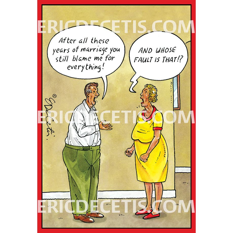 Anniversary Card Eric Decetis Whose Fault 30366 - Cardmore