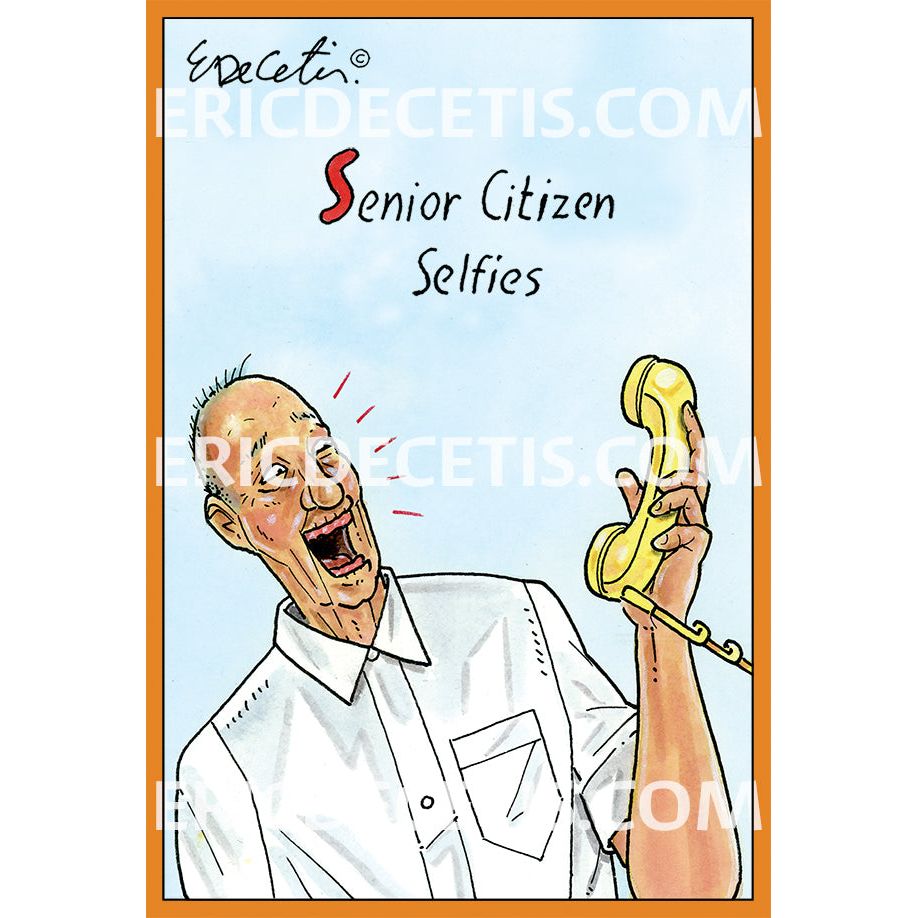 Senior Citizen Selfies Birthday Card Eric Decetis 30413 - Cardmore