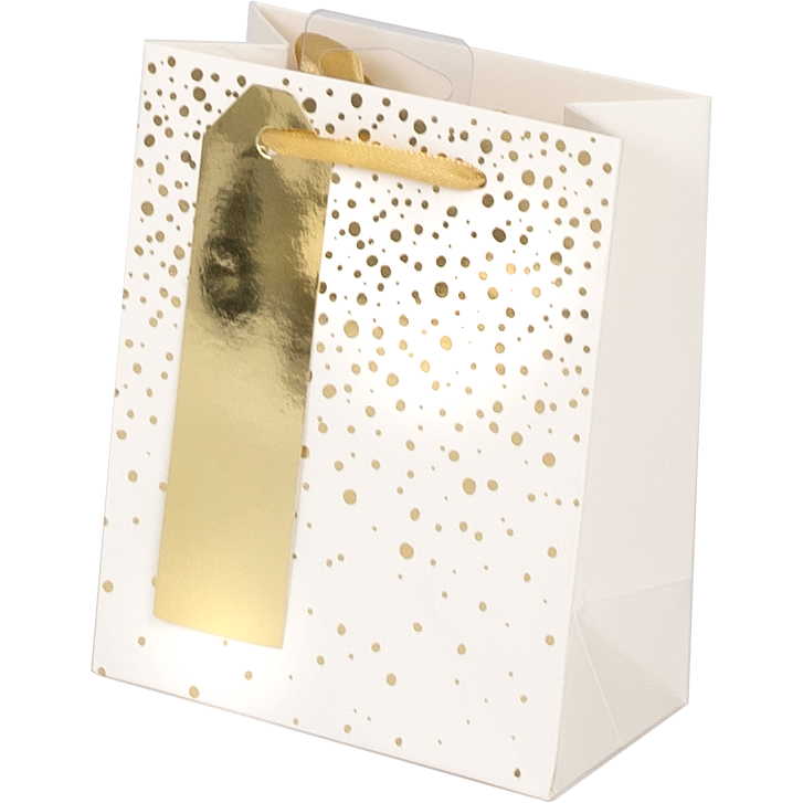 Gold Confetti Small Gift Bag - Cardmore