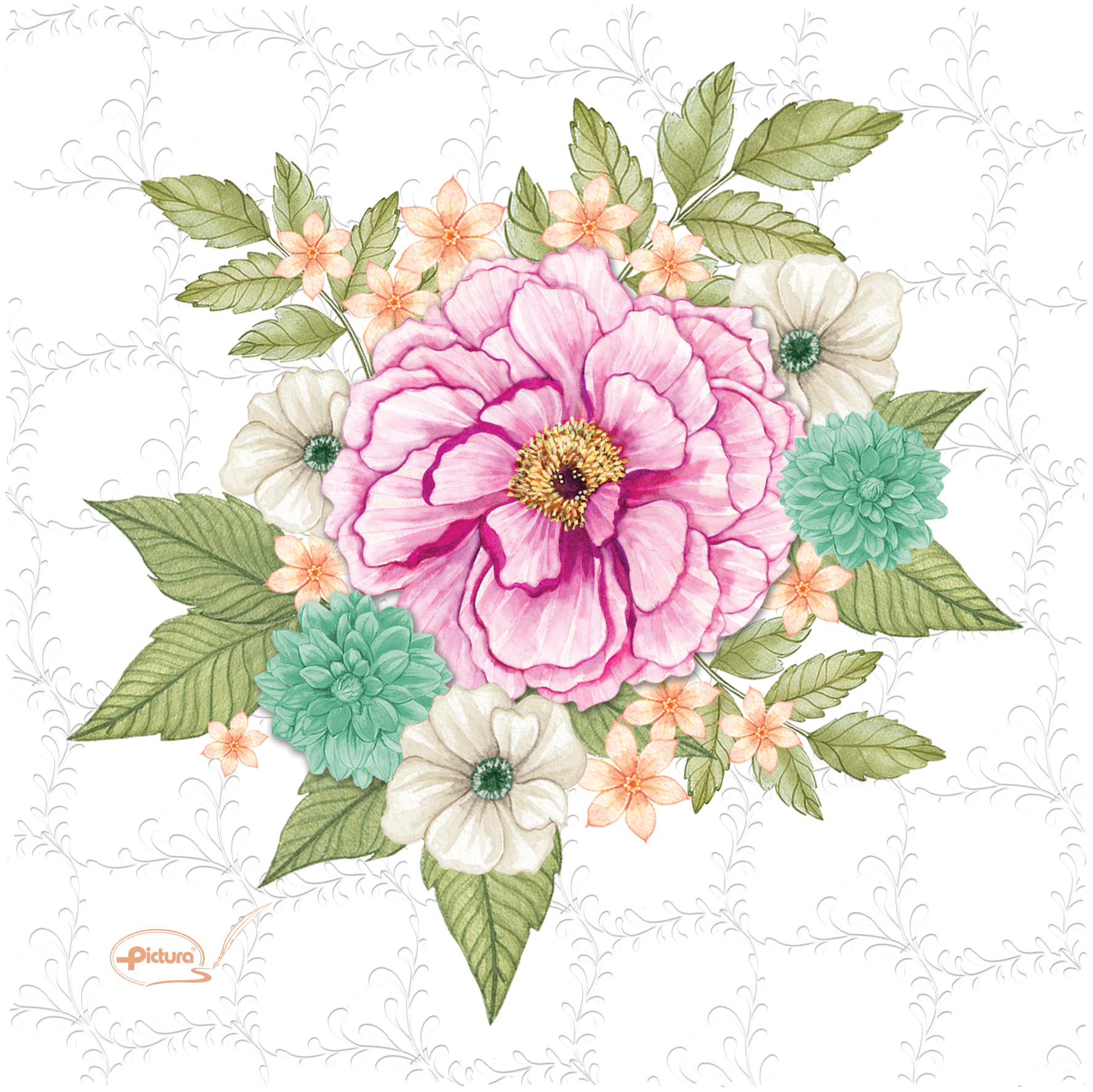 Bouquet Sienna's Garden Smart Cloth - Cardmore