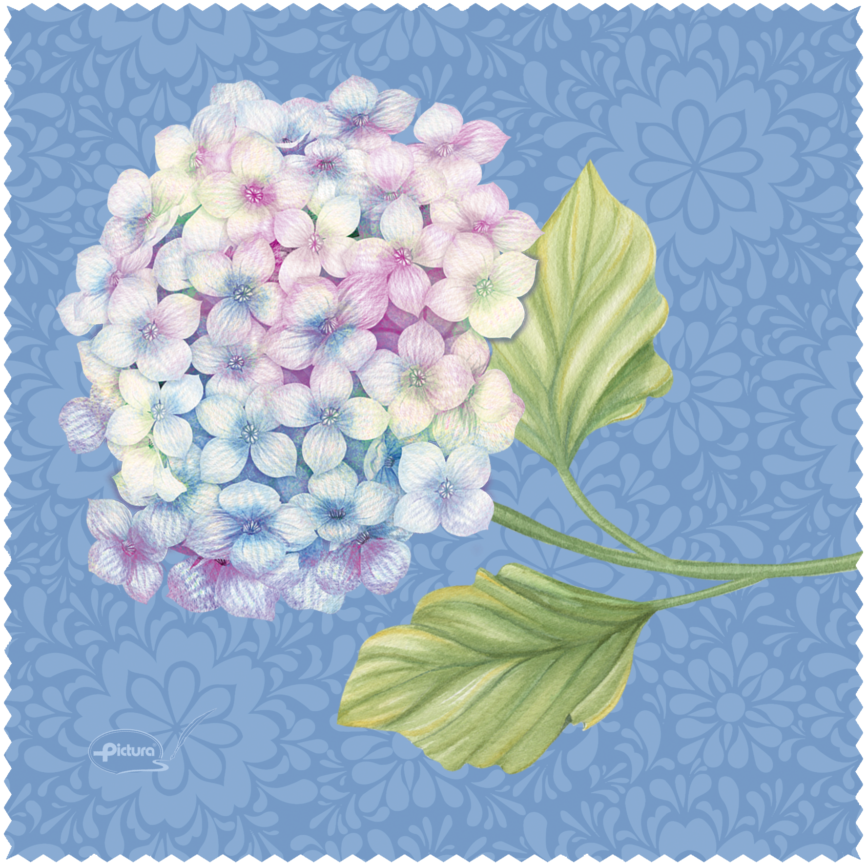 Hydrangeas Sienna's Garden Smart Cloth - Cardmore