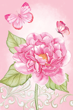 Pink Flowers and Butterflies Sienna's Gard Smart Cloth - Cardmore
