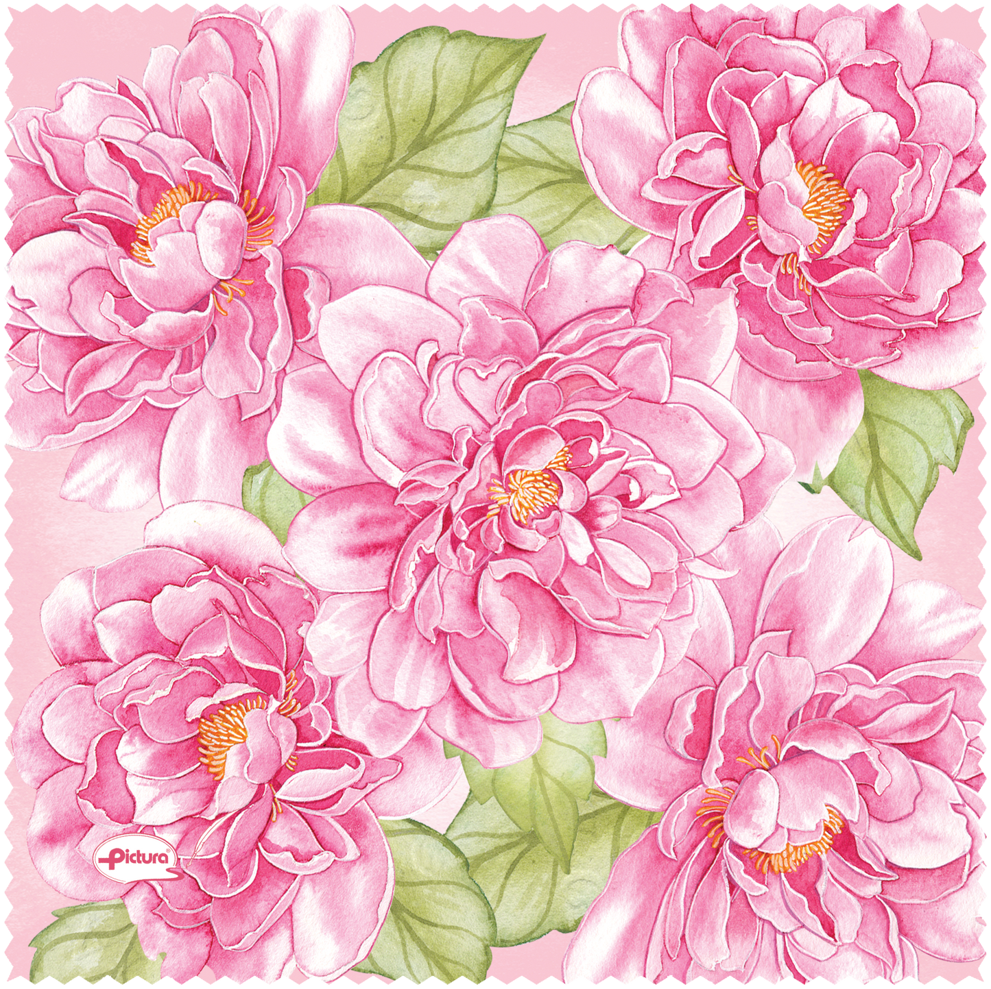 Pink Flowers and Butterflies Sienna's Gard Smart Cloth - Cardmore