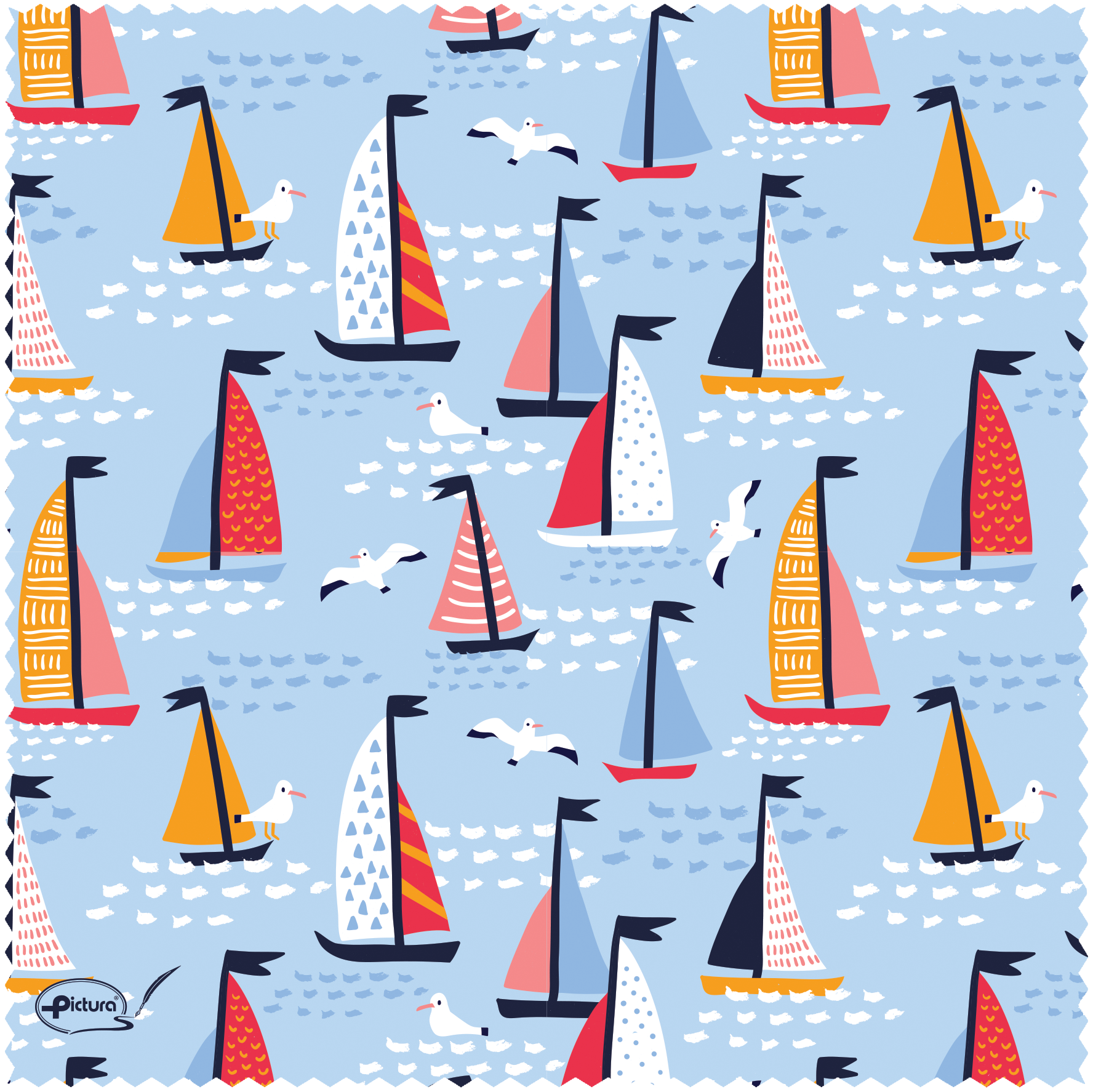 Sailing Boats Smart Cloth - Cardmore