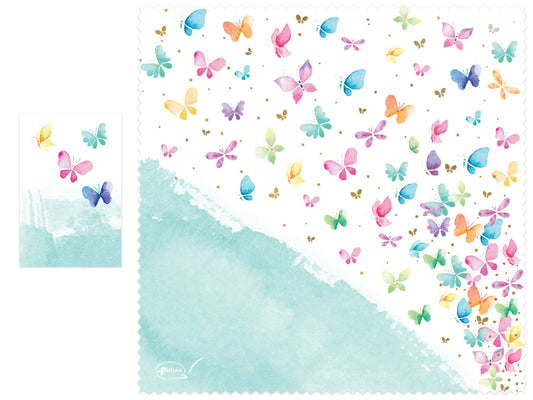 Pictura Butterflies Smart Cloth with colorful butterfly patterns, designed for stylish and versatile smart clothing.